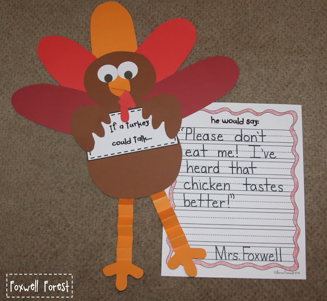 If a Turkey Could Talk... {A Thanksgiving Craftivity